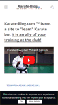 Mobile Screenshot of karate-blog.com