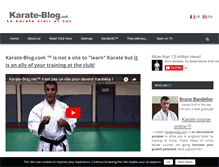 Tablet Screenshot of karate-blog.com